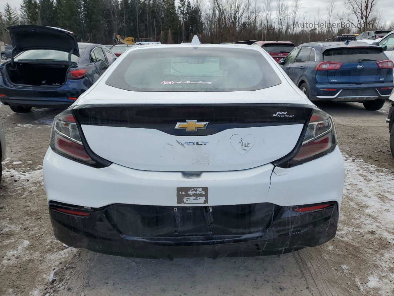 2017 Chevrolet Volt Lt Белый vin: 1G1RC6S58HU149330