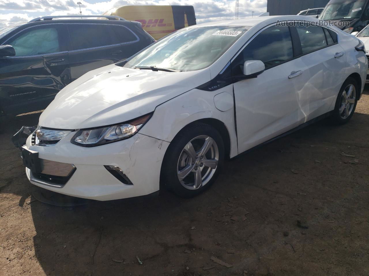 2017 Chevrolet Volt Lt White vin: 1G1RC6S58HU208182