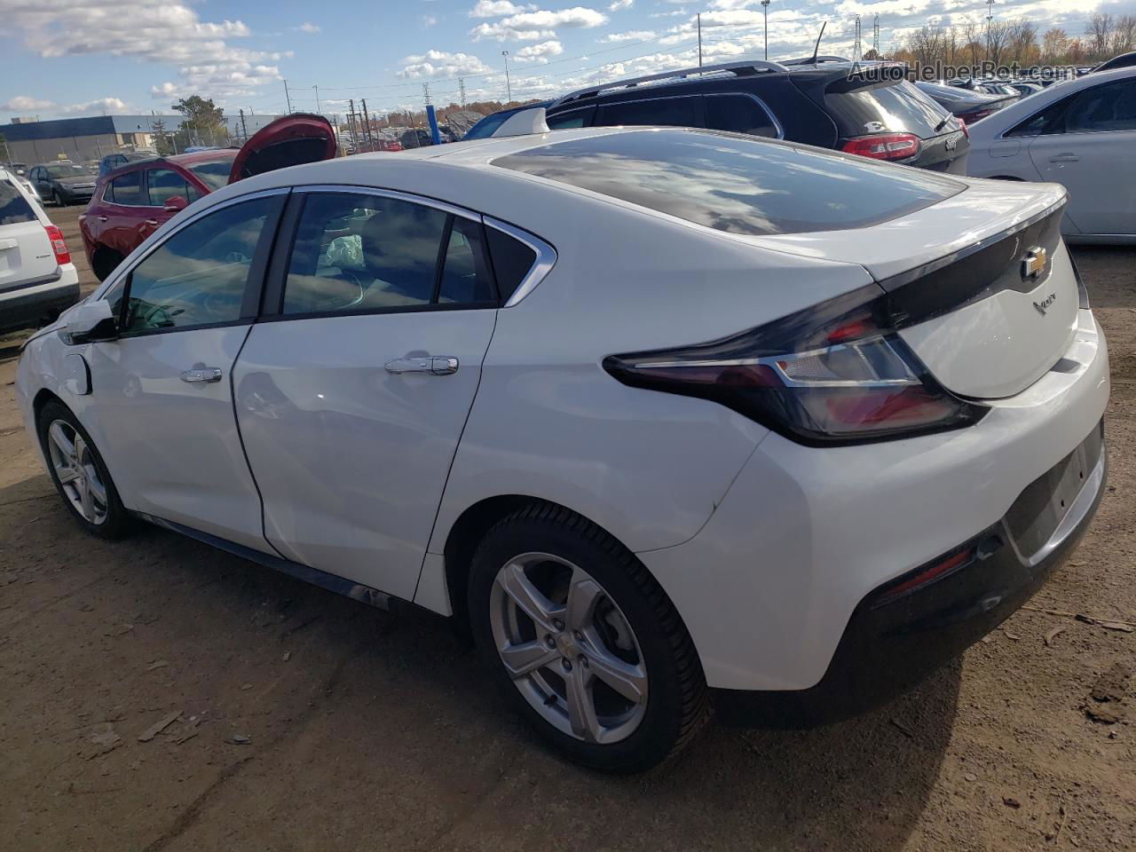 2017 Chevrolet Volt Lt White vin: 1G1RC6S58HU208182