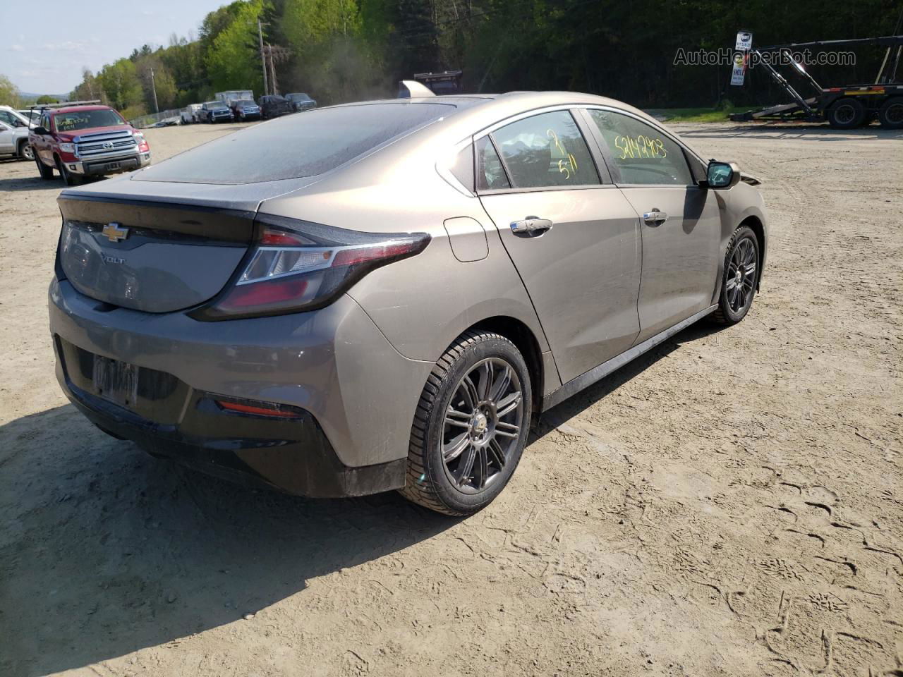 2017 Chevrolet Volt Lt Beige vin: 1G1RC6S59HU160630