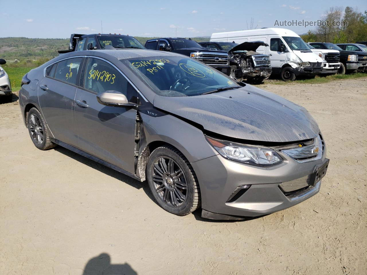 2017 Chevrolet Volt Lt Beige vin: 1G1RC6S59HU160630