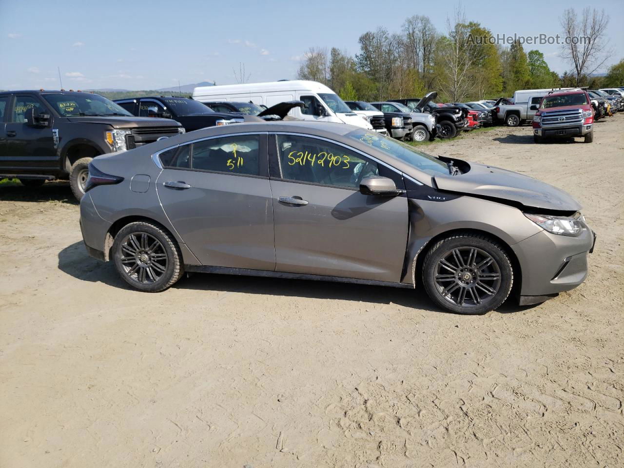 2017 Chevrolet Volt Lt Beige vin: 1G1RC6S59HU160630