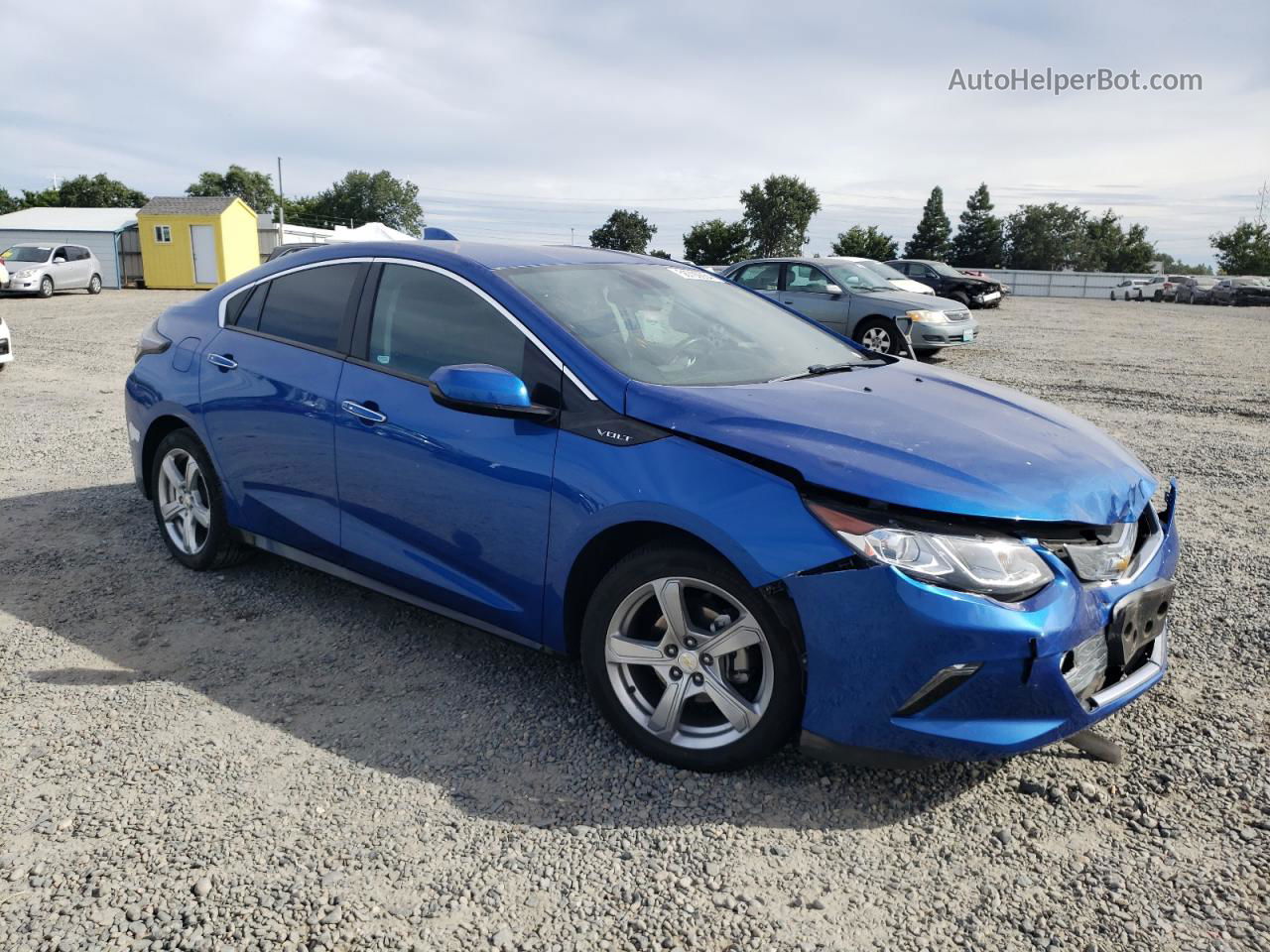 2017 Chevrolet Volt Lt Синий vin: 1G1RC6S59HU198441