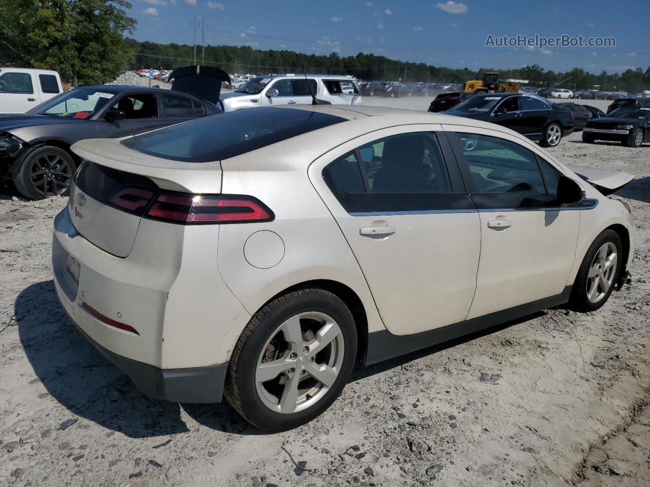 2013 Chevrolet Volt Cream vin: 1G1RD6E41DU147817