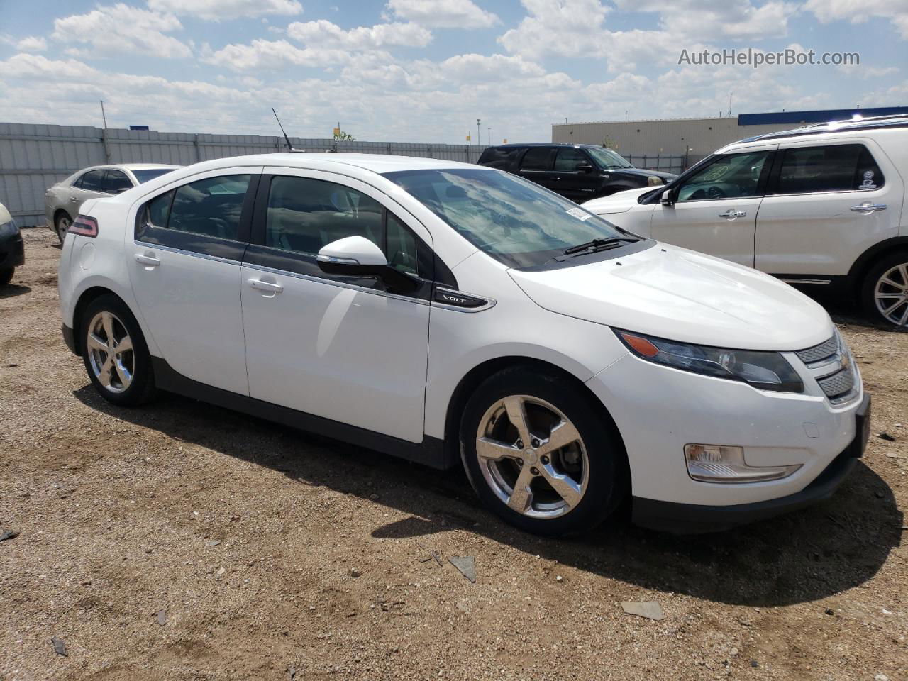 2013 Chevrolet Volt  White vin: 1G1RD6E43DU132512