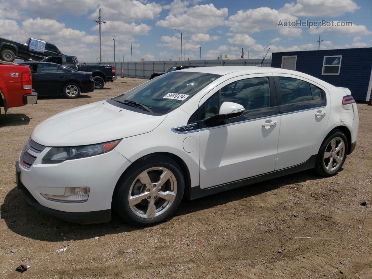 2013 Chevrolet Volt  White vin: 1G1RD6E43DU132512