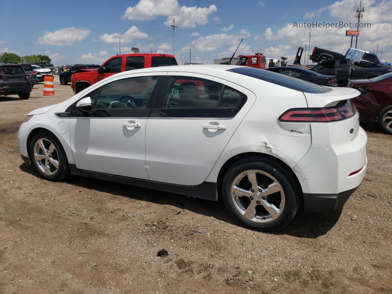 2013 Chevrolet Volt  White vin: 1G1RD6E43DU132512