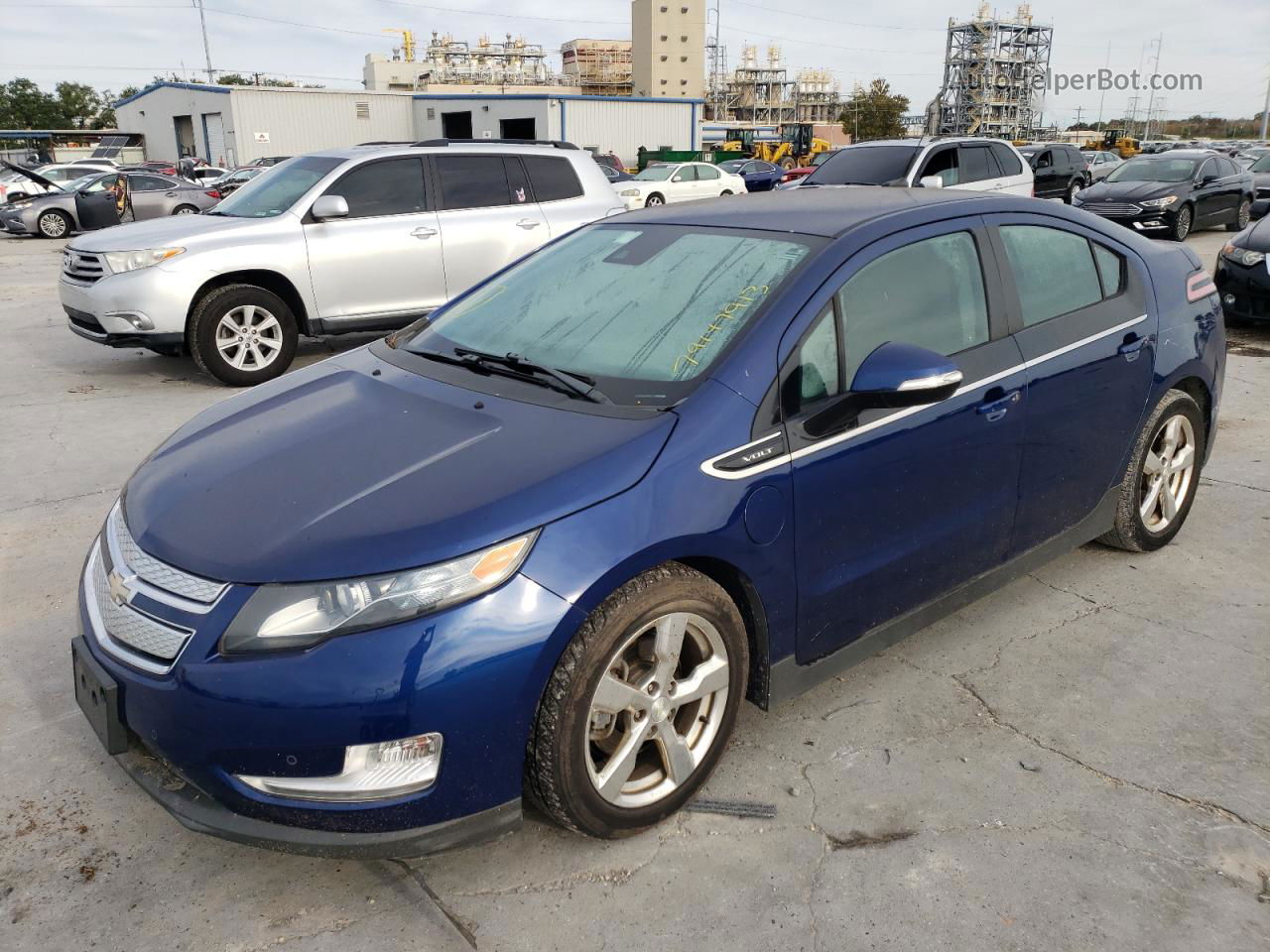 2013 Chevrolet Volt  Blue vin: 1G1RD6E43DU140478