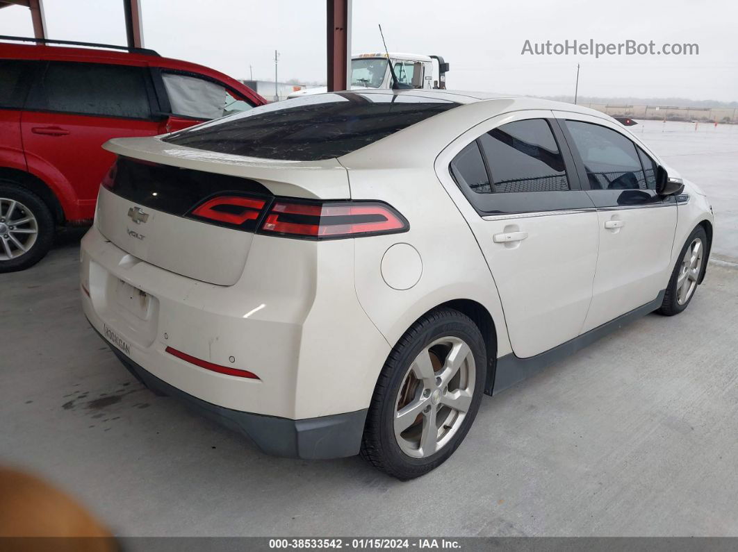 2013 Chevrolet Volt   White vin: 1G1RD6E44DU128789