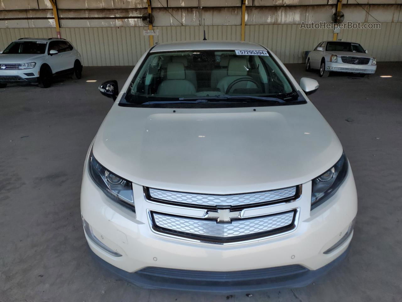 2013 Chevrolet Volt  White vin: 1G1RD6E46DU112450