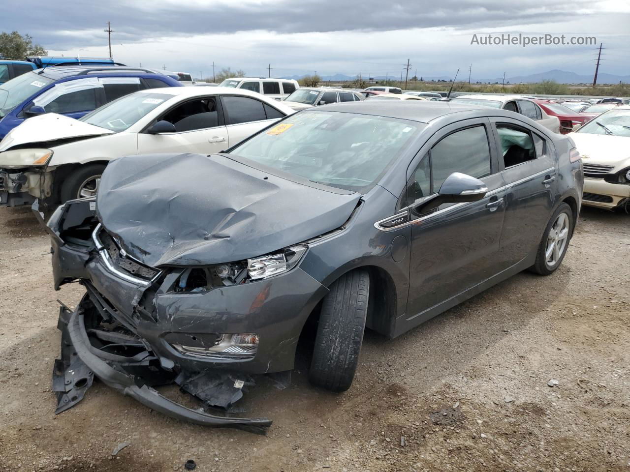 2013 Chevrolet Volt  Charcoal vin: 1G1RD6E47DU122078