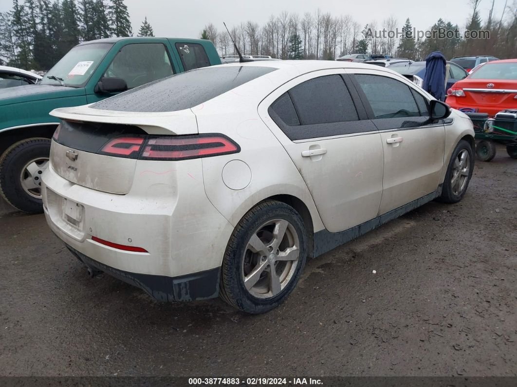 2013 Chevrolet Volt   White vin: 1G1RD6E49DU130344