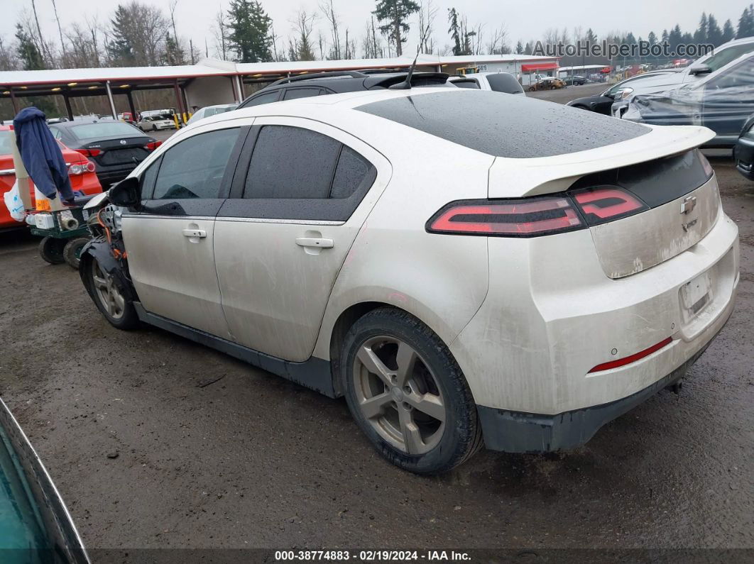 2013 Chevrolet Volt   White vin: 1G1RD6E49DU130344