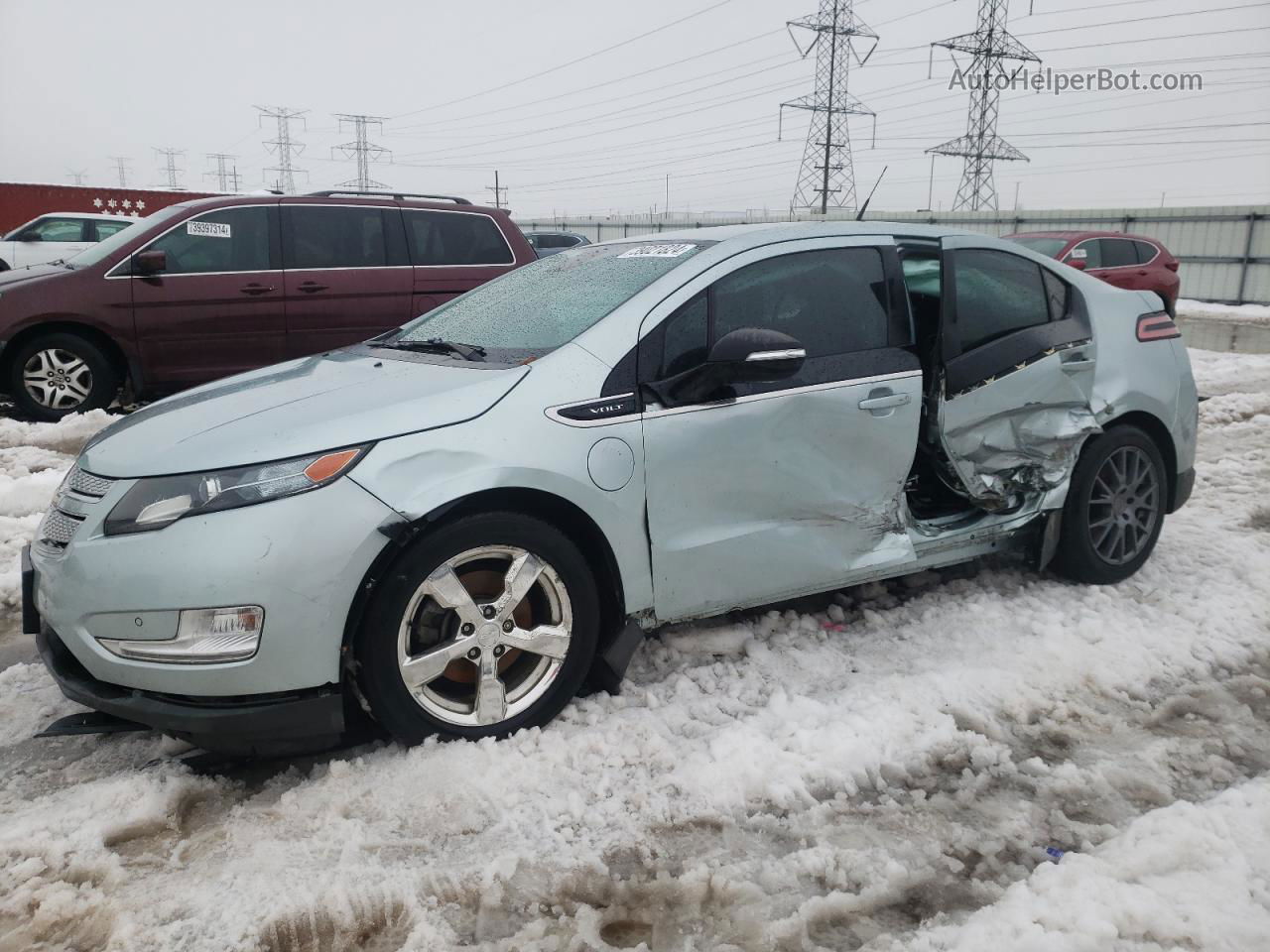 2013 Chevrolet Volt  Blue vin: 1G1RD6E4XDU139215