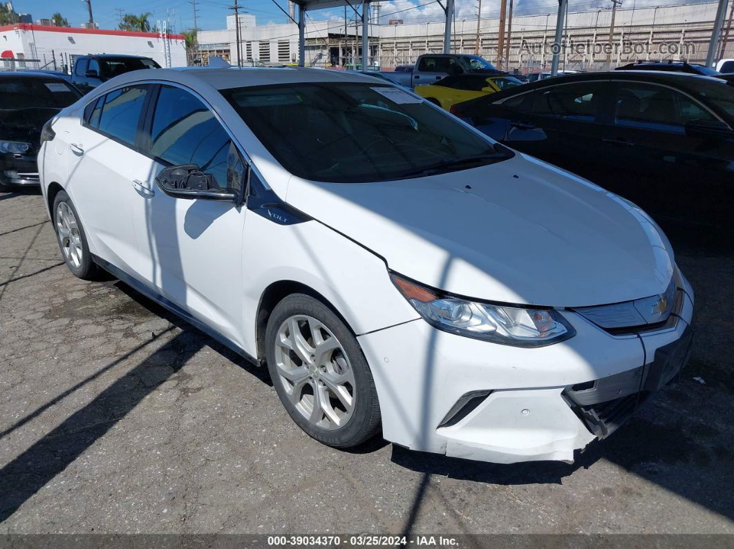 2017 Chevrolet Volt Premier White vin: 1G1RD6S52HU120550