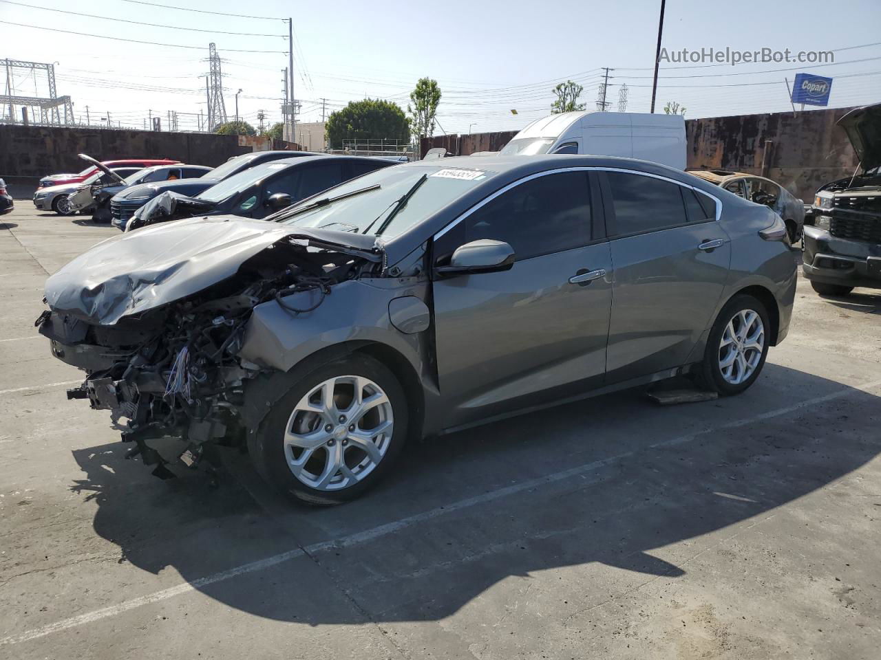 2017 Chevrolet Volt Premier Gray vin: 1G1RD6S57HU183563