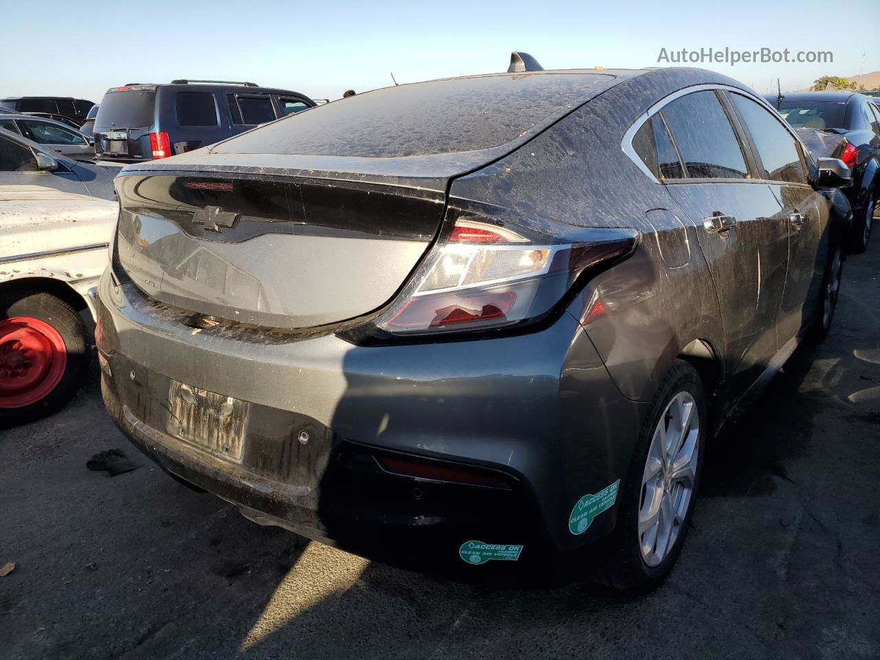 2017 Chevrolet Volt Premier Серый vin: 1G1RD6S58HU100870