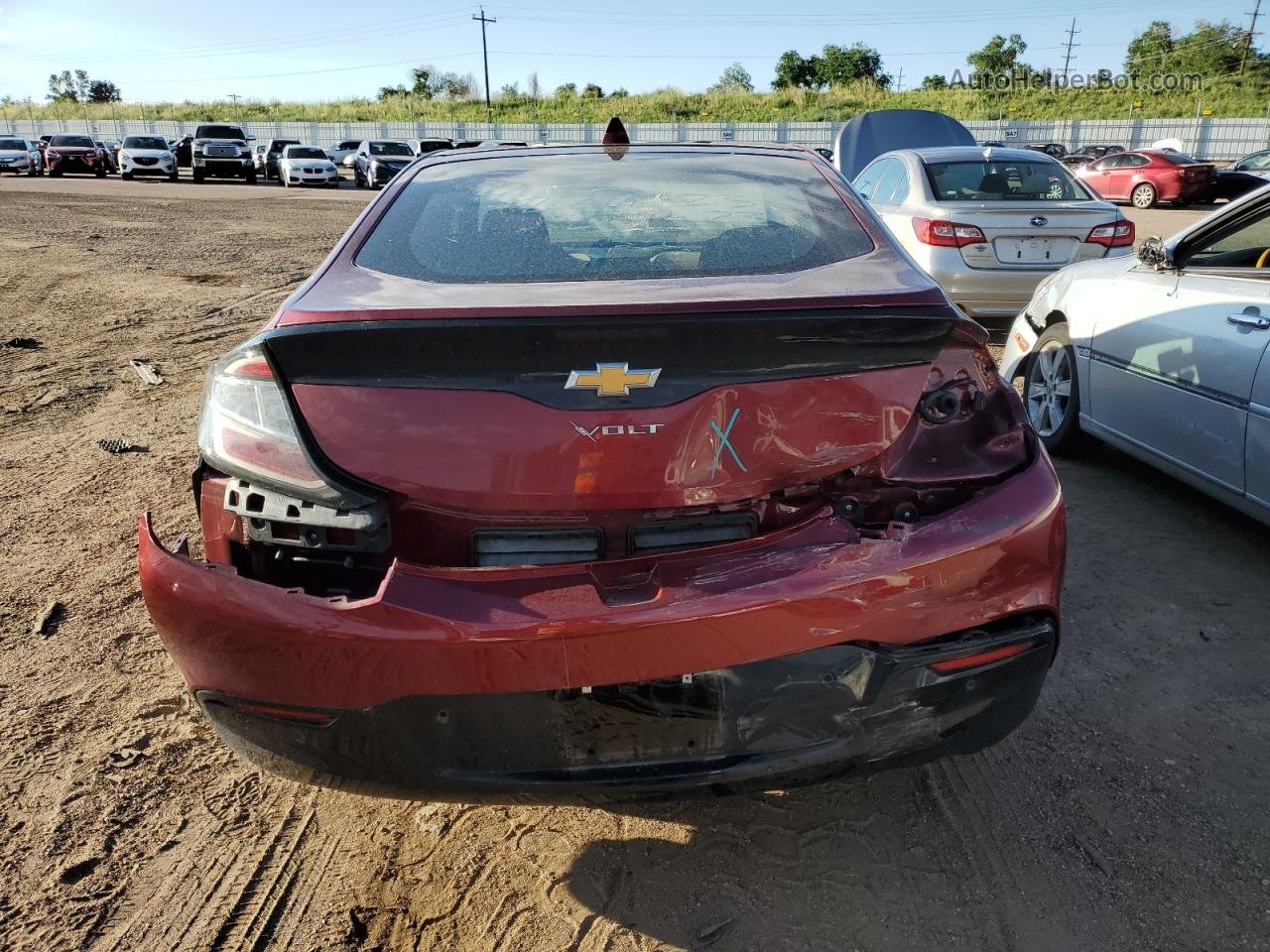 2017 Chevrolet Volt Premier Maroon vin: 1G1RD6S59HU180096