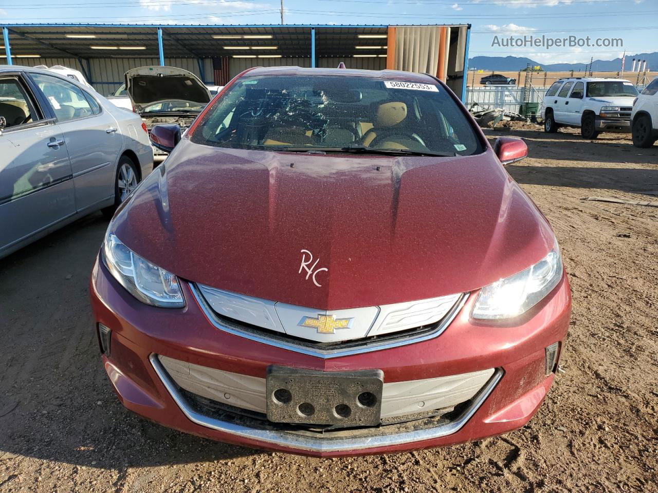 2017 Chevrolet Volt Premier Maroon vin: 1G1RD6S59HU180096