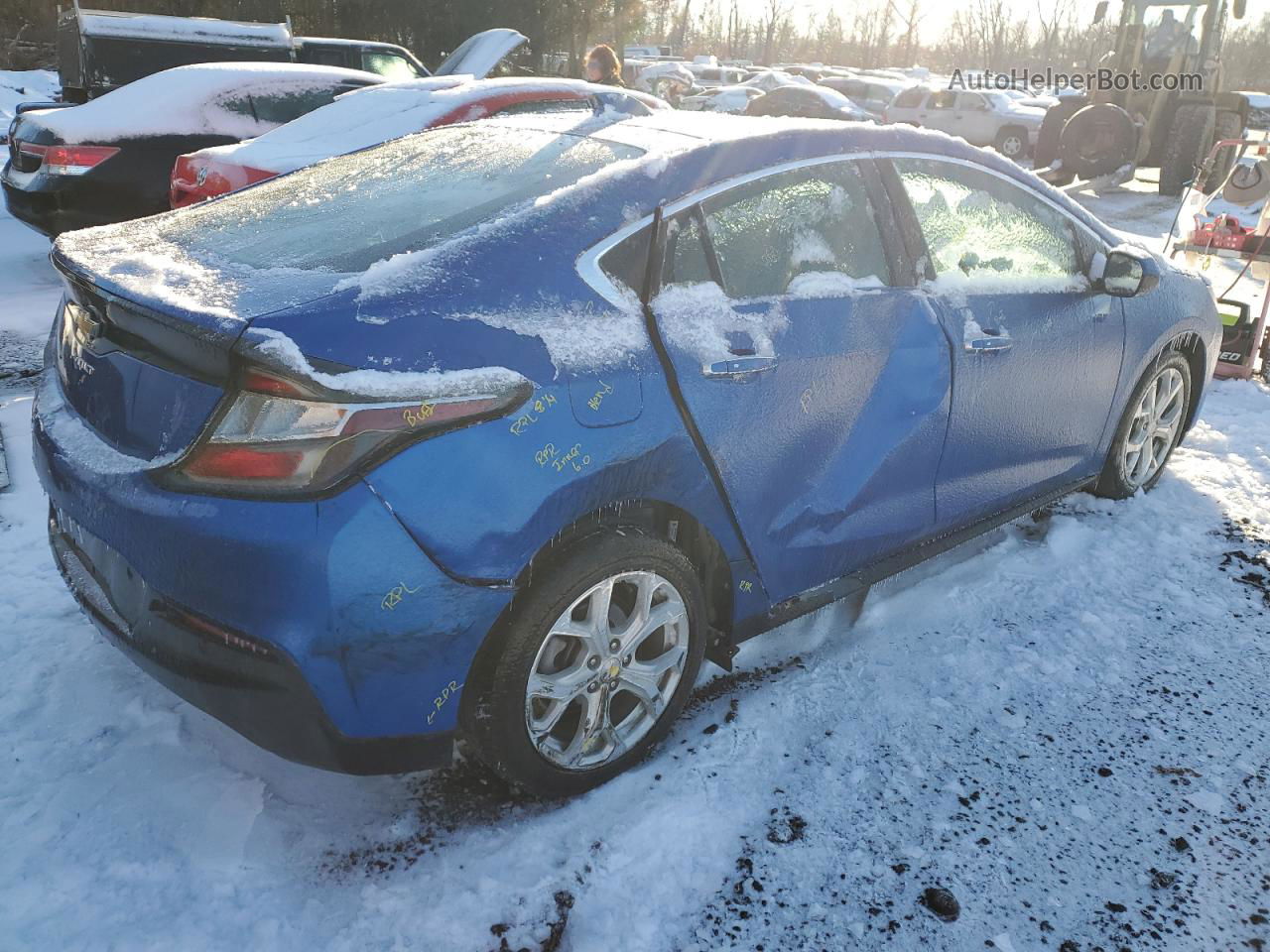 2017 Chevrolet Volt Premier Синий vin: 1G1RD6S5XHU151139