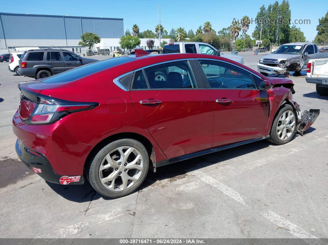 2017 Chevrolet Volt Premier Maroon vin: 1G1RD6S5XHU166160