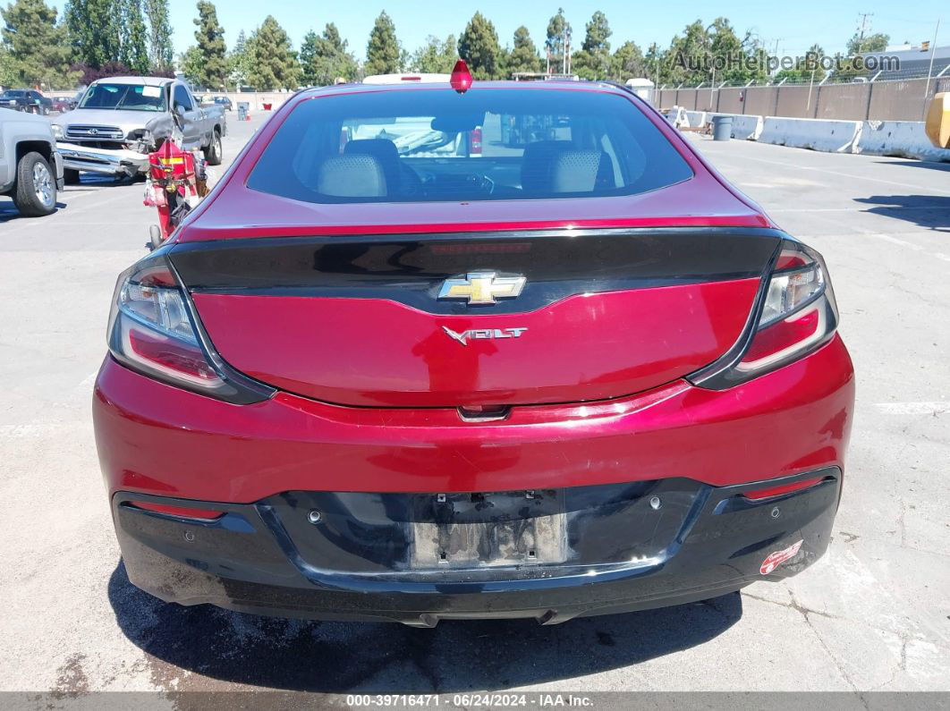 2017 Chevrolet Volt Premier Maroon vin: 1G1RD6S5XHU166160