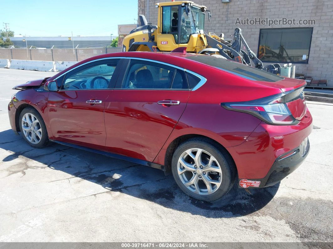 2017 Chevrolet Volt Premier Maroon vin: 1G1RD6S5XHU166160