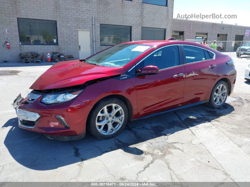 2017 Chevrolet Volt Premier Темно-бордовый vin: 1G1RD6S5XHU166160