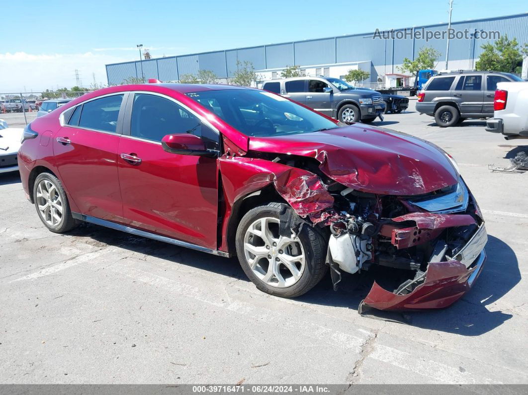 2017 Chevrolet Volt Premier Темно-бордовый vin: 1G1RD6S5XHU166160