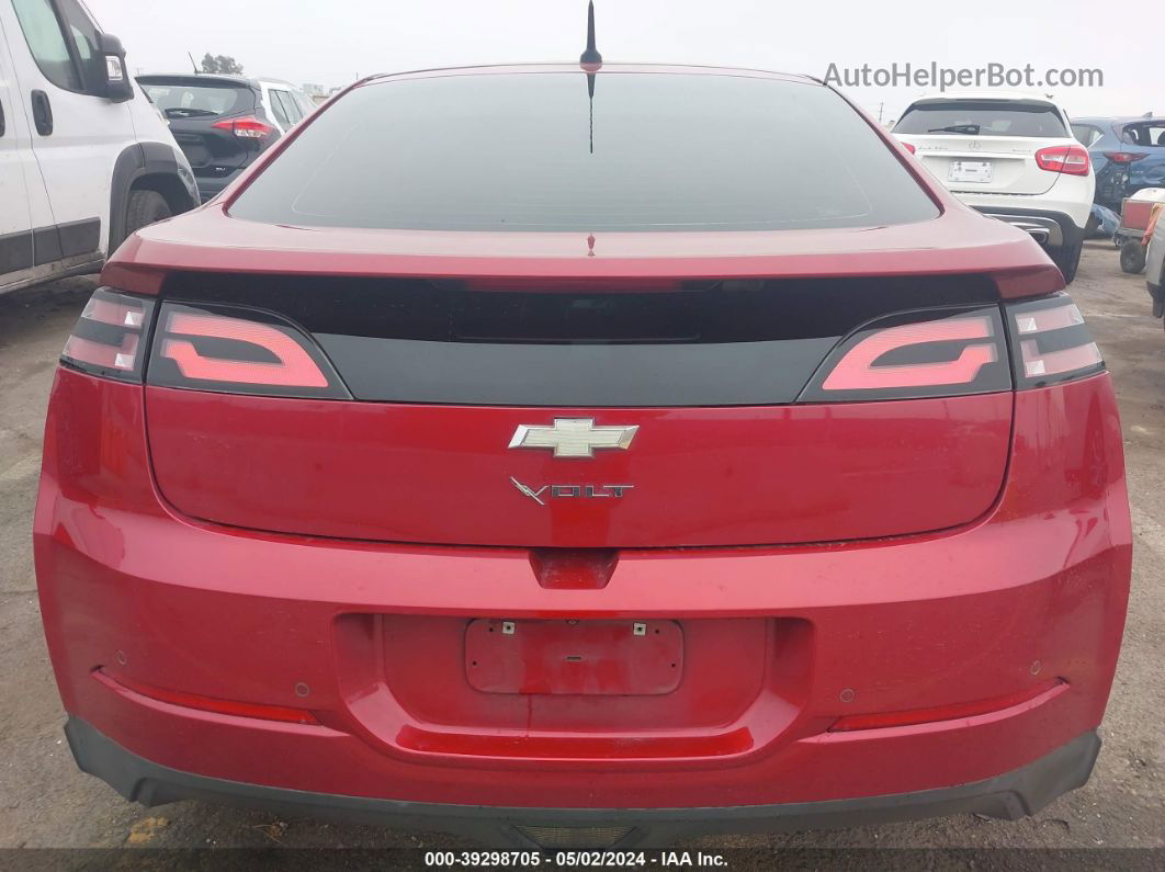 2013 Chevrolet Volt   Красный vin: 1G1RF6E40DU100658