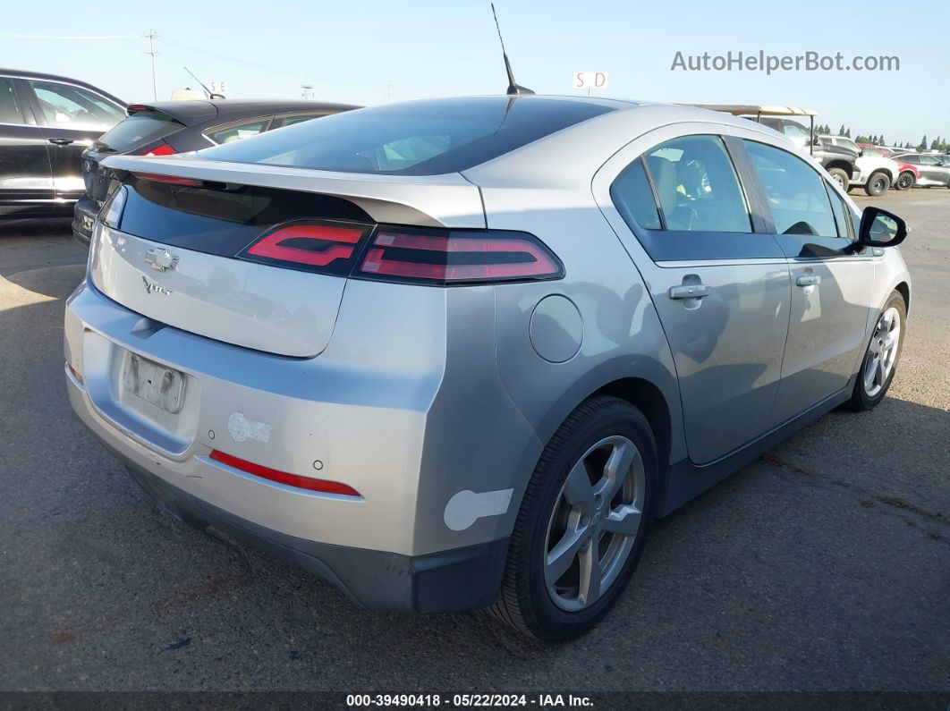 2013 Chevrolet Volt   Silver vin: 1G1RF6E44DU109332