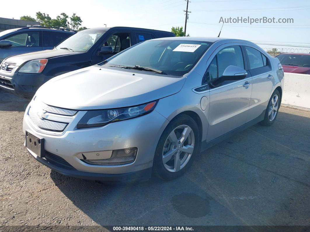 2013 Chevrolet Volt   Silver vin: 1G1RF6E44DU109332