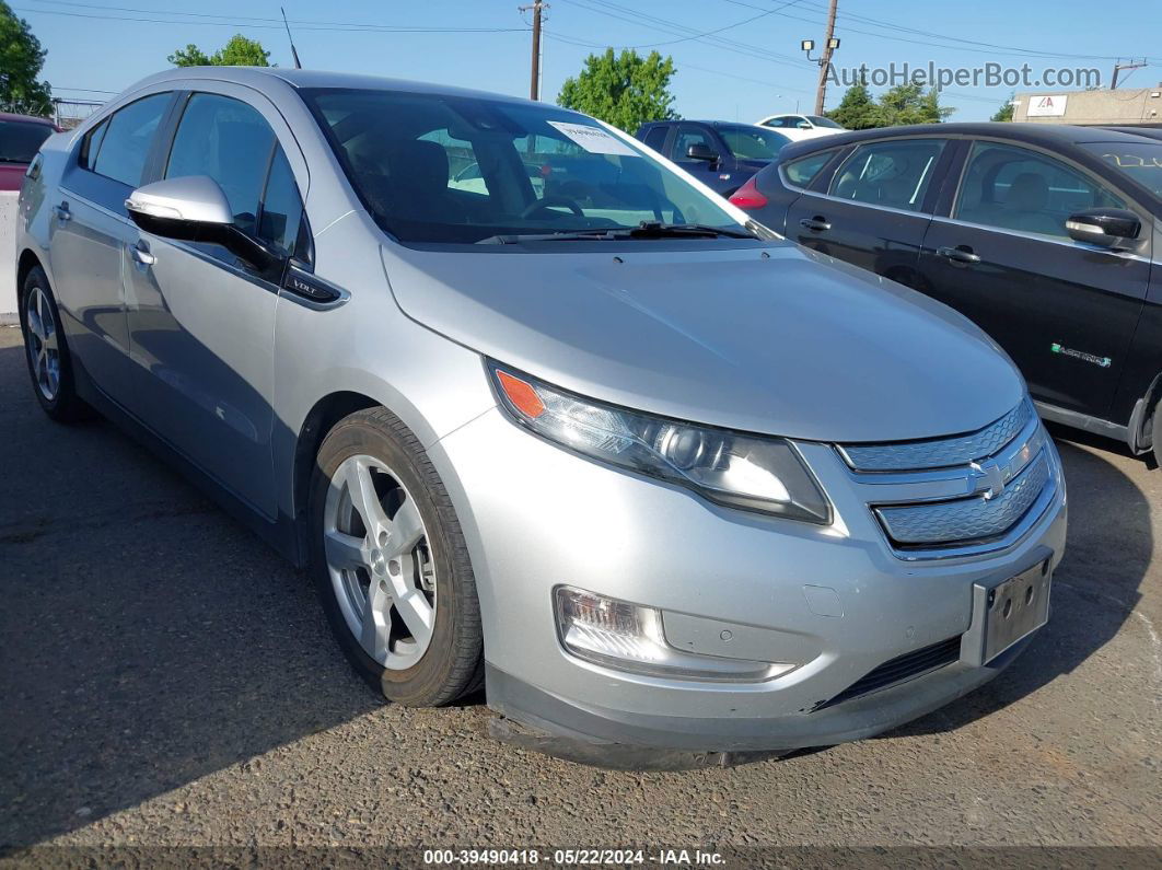 2013 Chevrolet Volt   Silver vin: 1G1RF6E44DU109332