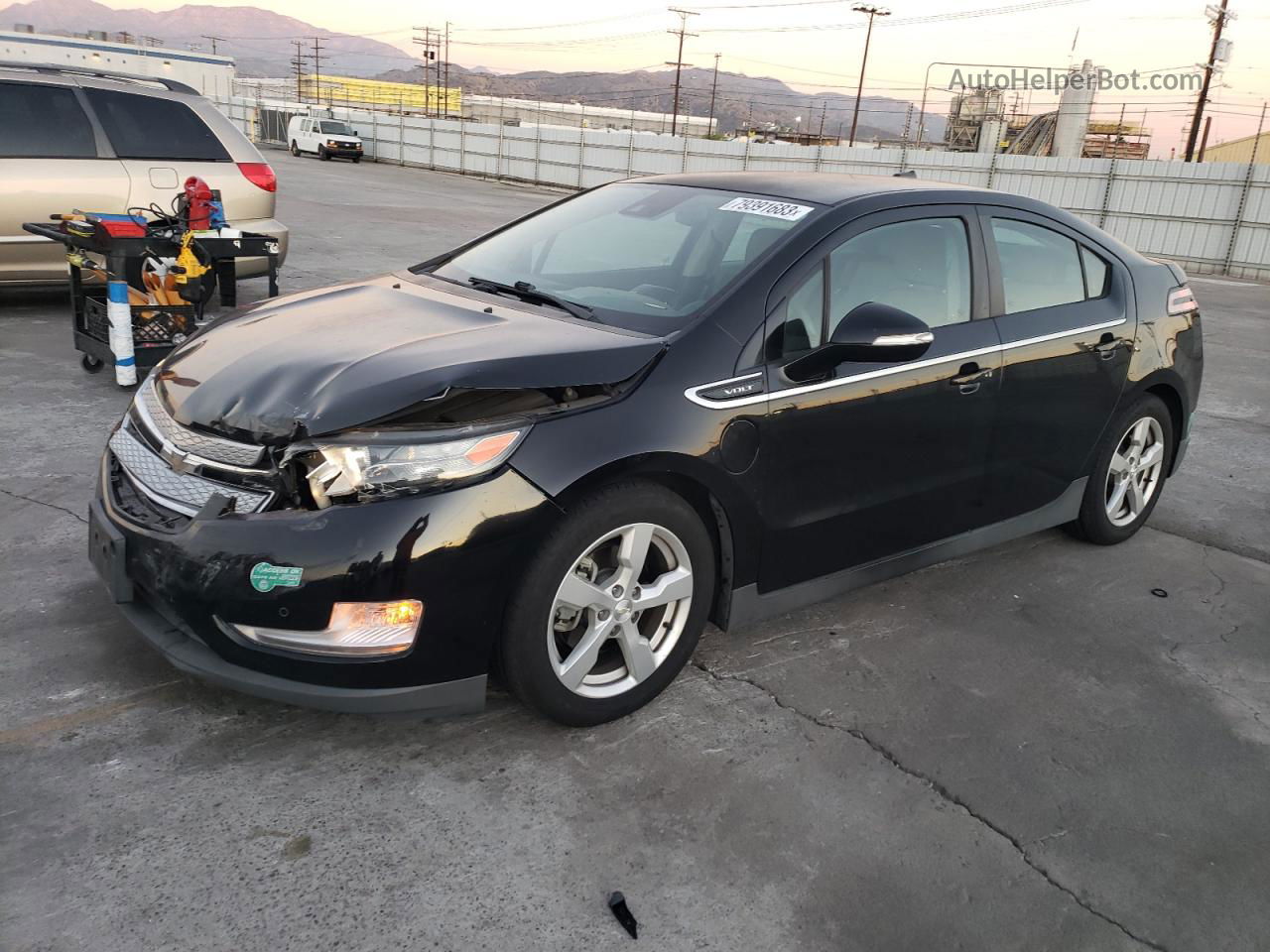 2013 Chevrolet Volt  Черный vin: 1G1RF6E48DU122939