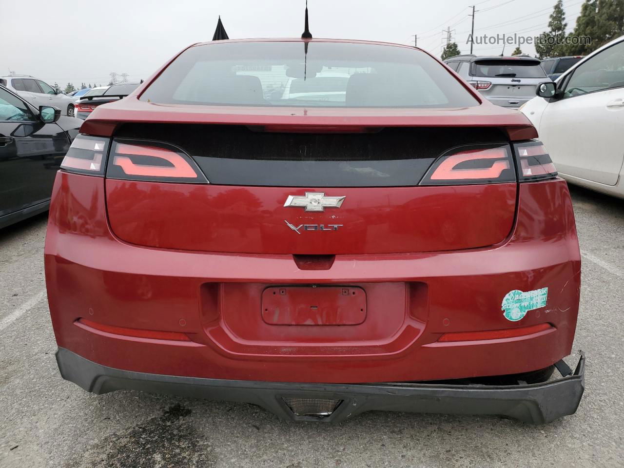 2013 Chevrolet Volt  Burgundy vin: 1G1RF6E48DU141698