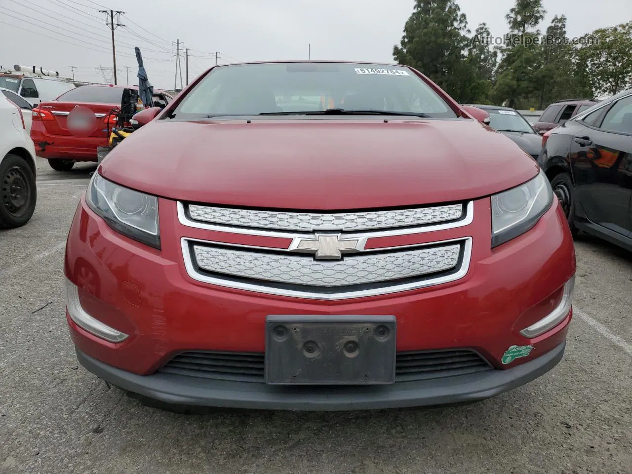 2013 Chevrolet Volt  Бордовый vin: 1G1RF6E48DU141698