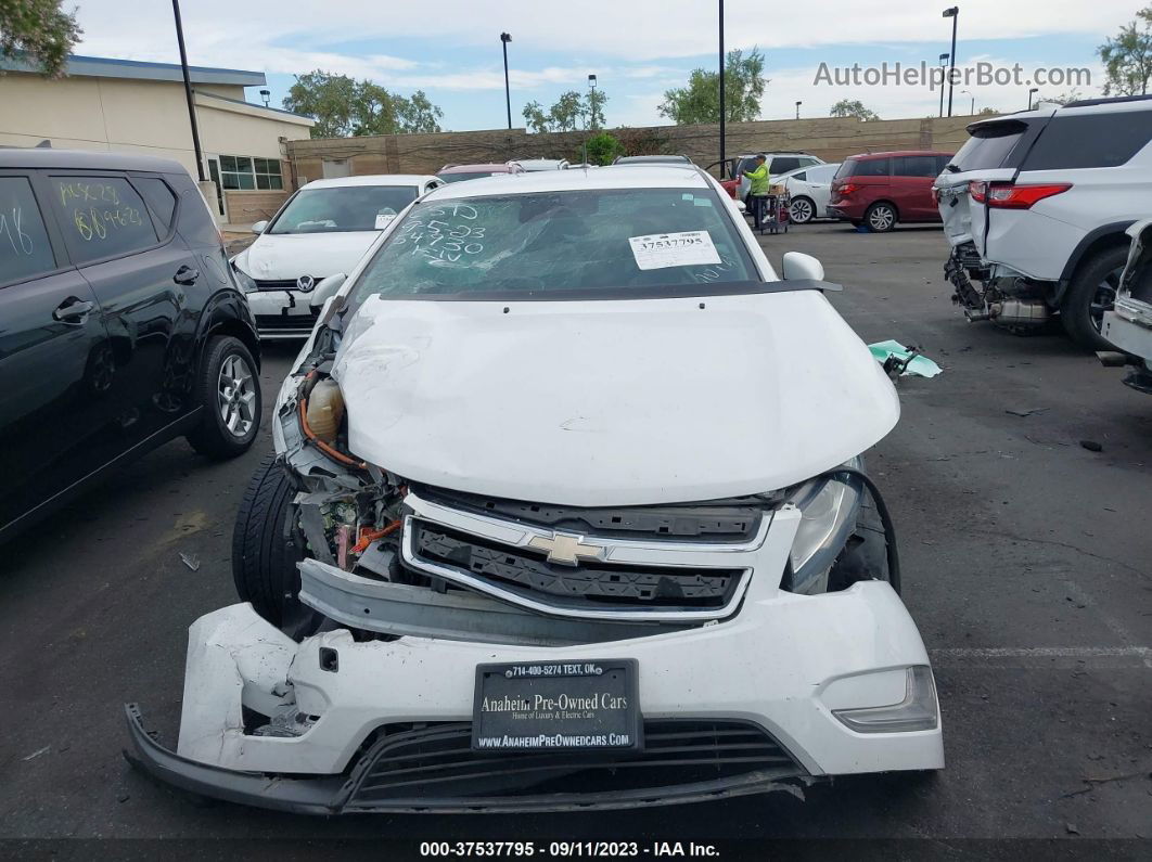 2013 Chevrolet Volt White vin: 1G1RF6E49DU143976