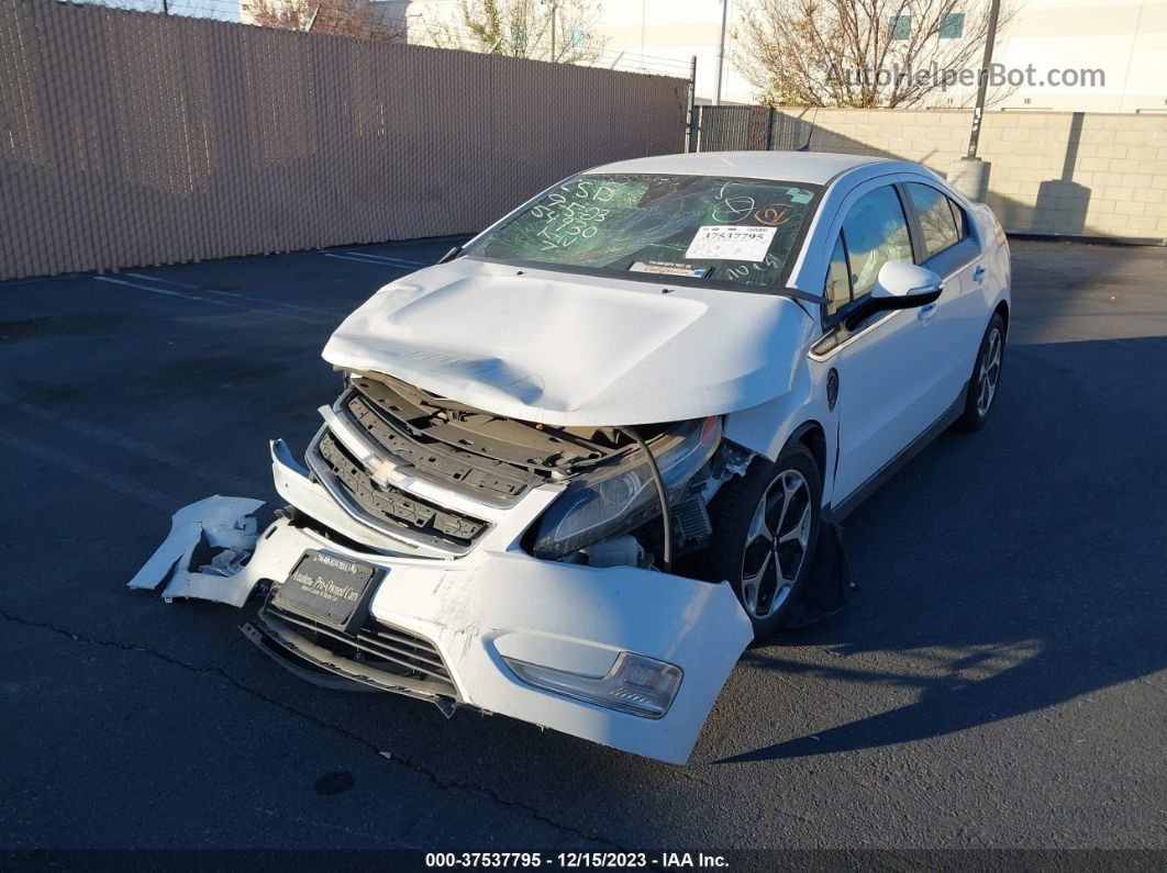 2013 Chevrolet Volt White vin: 1G1RF6E49DU143976