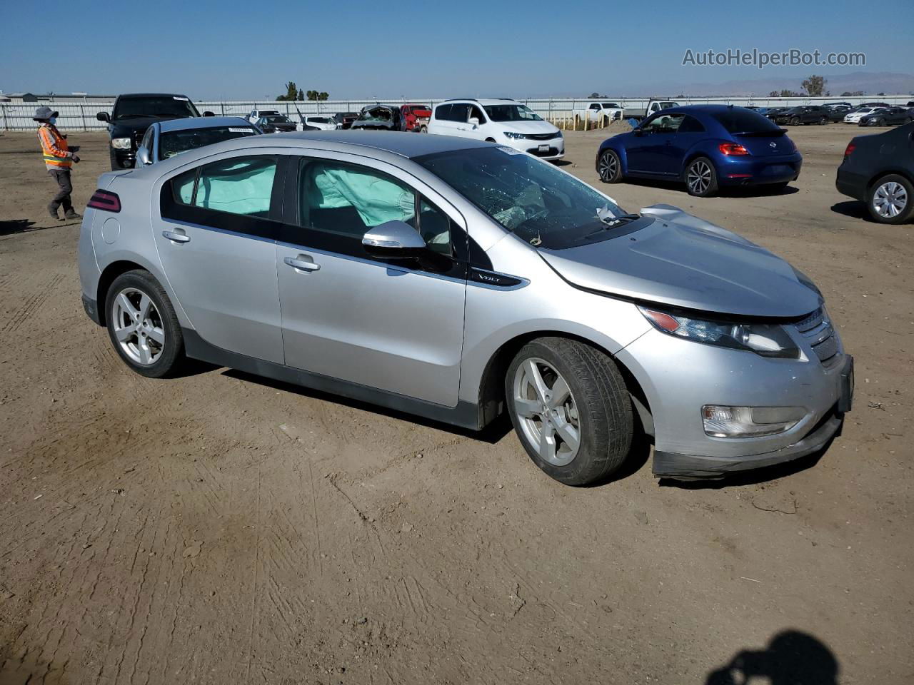 2013 Chevrolet Volt  Серебряный vin: 1G1RH6E41DU141133