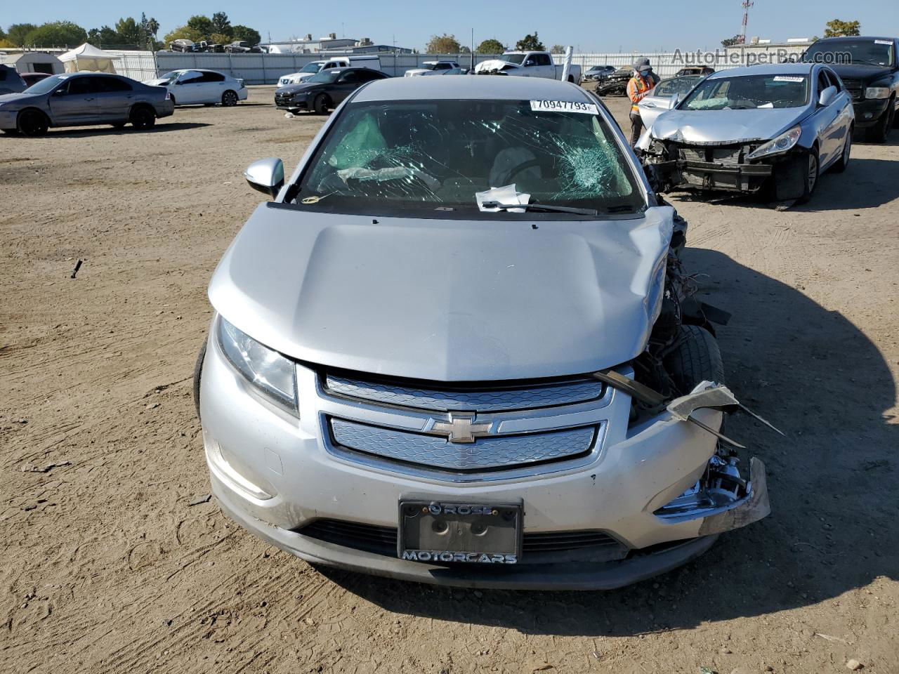 2013 Chevrolet Volt  Silver vin: 1G1RH6E41DU141133