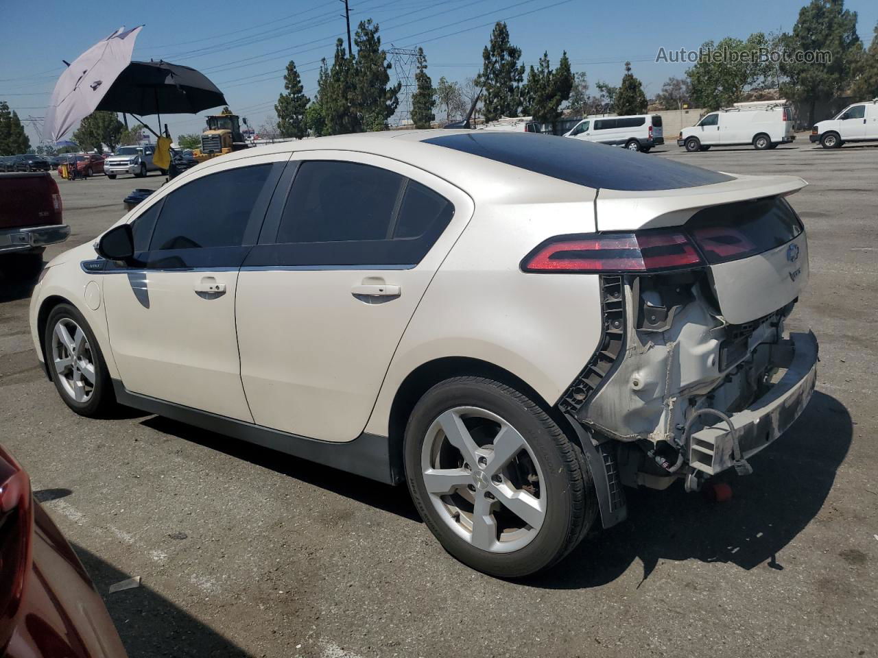 2013 Chevrolet Volt  White vin: 1G1RH6E41DU147174