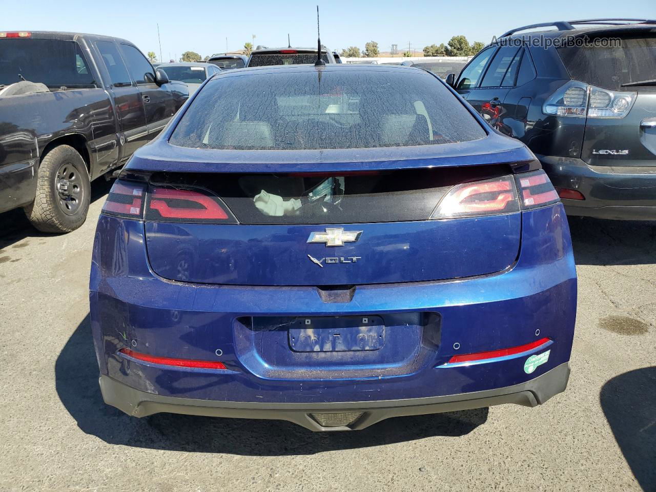 2013 Chevrolet Volt  Blue vin: 1G1RH6E43DU110546