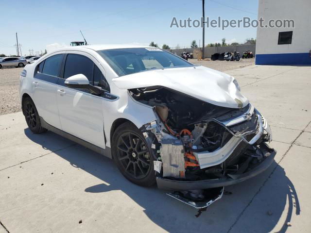 2013 Chevrolet Volt  White vin: 1G1RH6E43DU132076