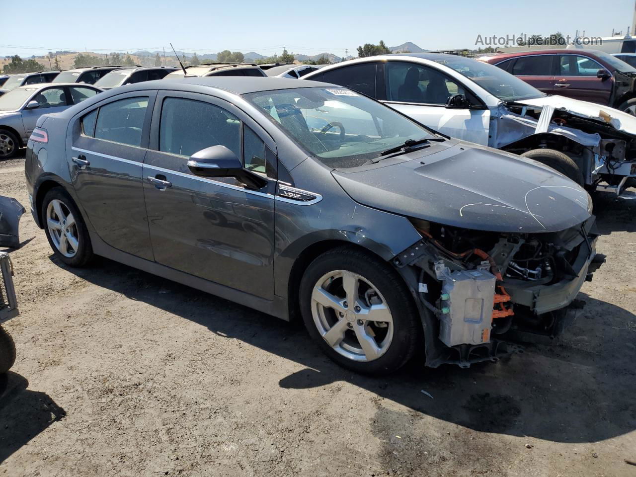 2013 Chevrolet Volt  Gray vin: 1G1RH6E45DU121421