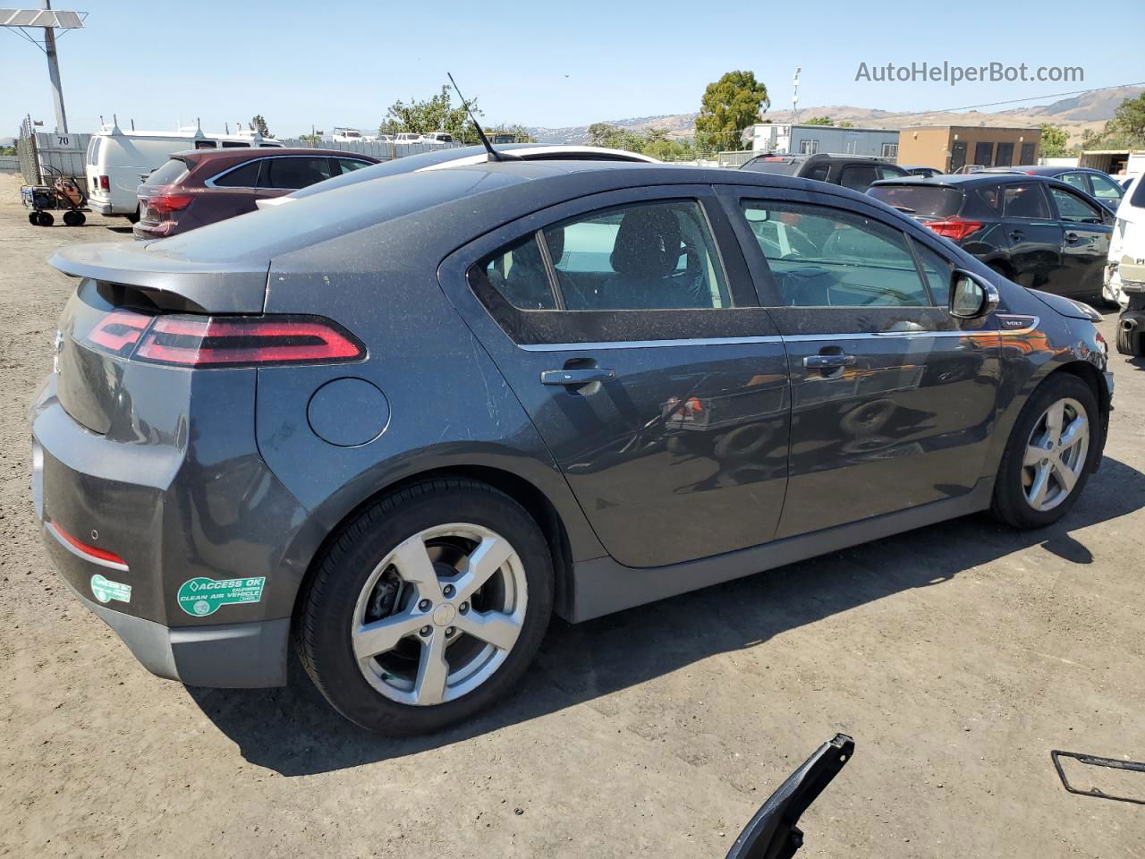 2013 Chevrolet Volt  Серый vin: 1G1RH6E45DU121421