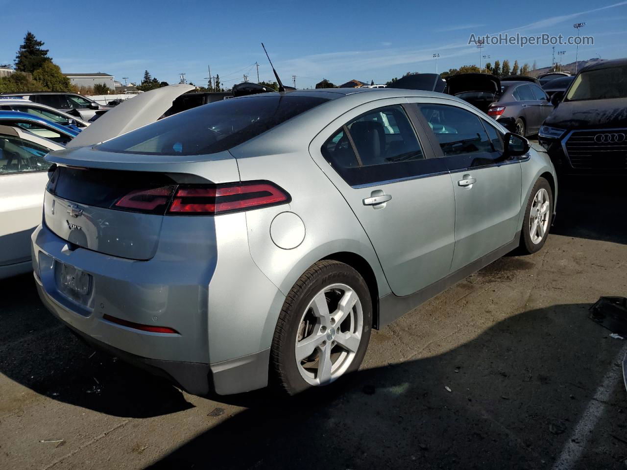 2013 Chevrolet Volt  Silver vin: 1G1RH6E45DU131186