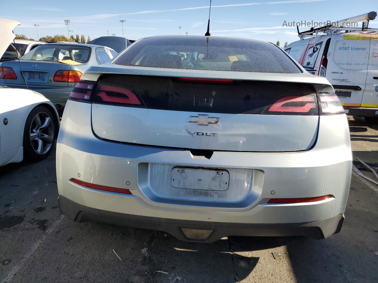 2013 Chevrolet Volt  Silver vin: 1G1RH6E45DU131186