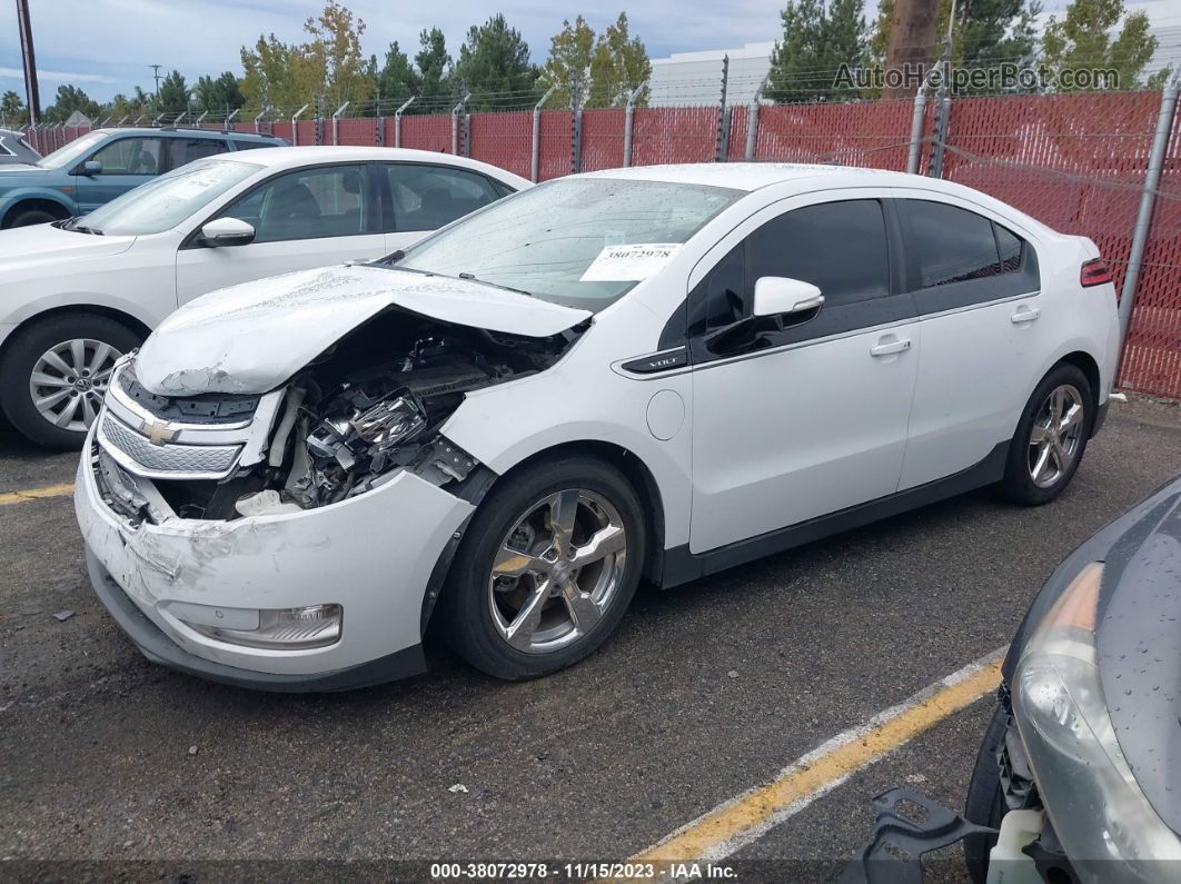 2013 Chevrolet Volt   White vin: 1G1RH6E45DU138140