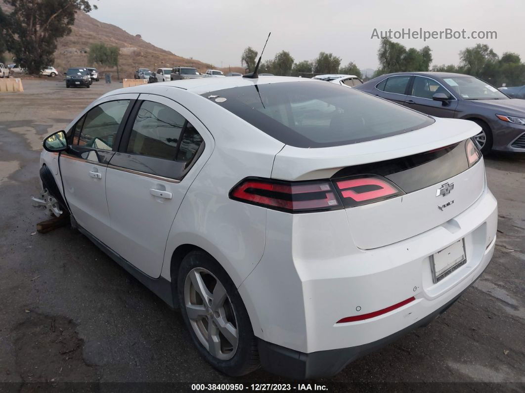 2013 Chevrolet Volt   White vin: 1G1RH6E47DU121341