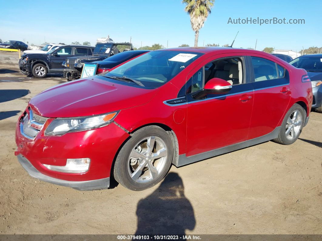 2013 Chevrolet Volt   Красный vin: 1G1RH6E47DU149799